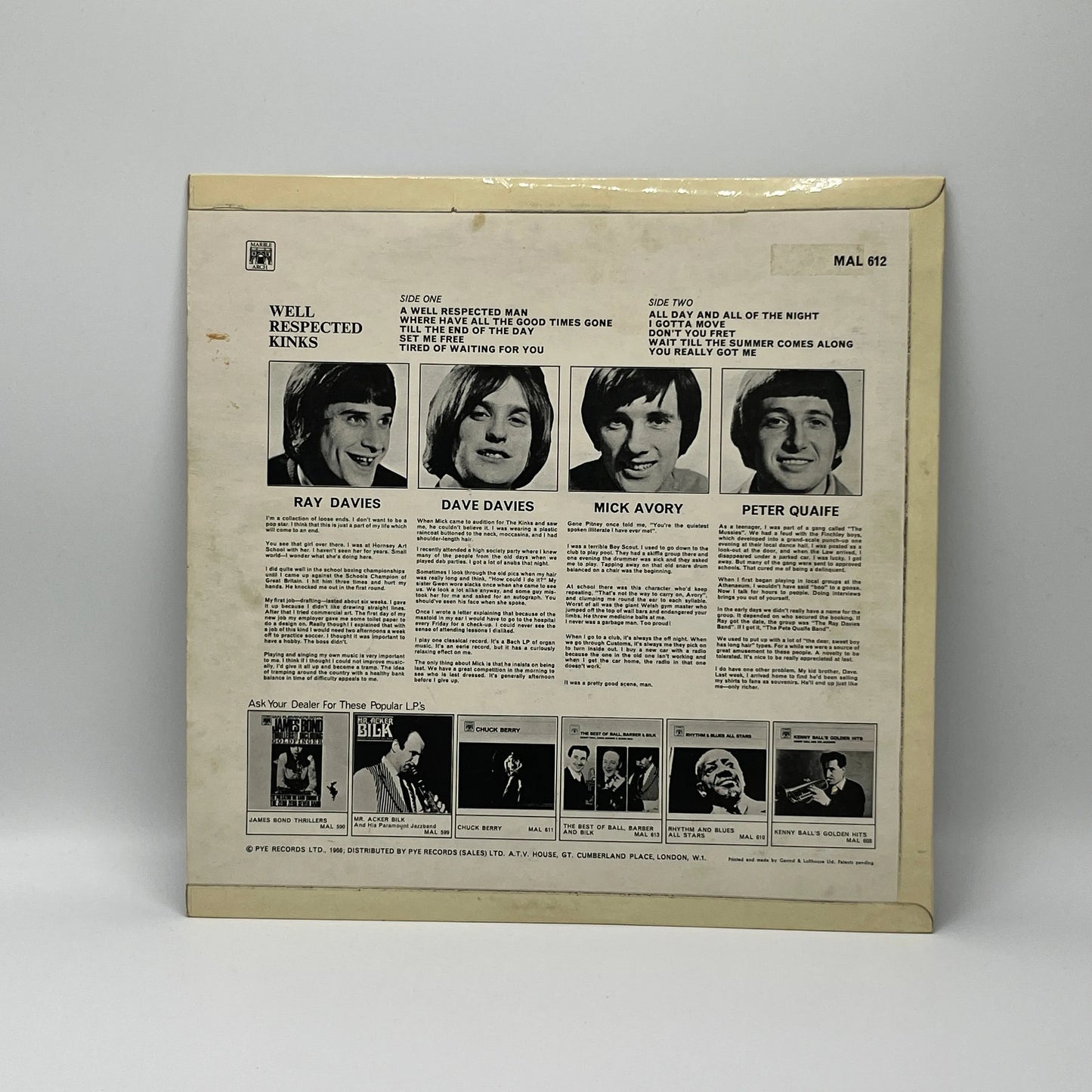 The Kinks - Well Respected Kinks LP