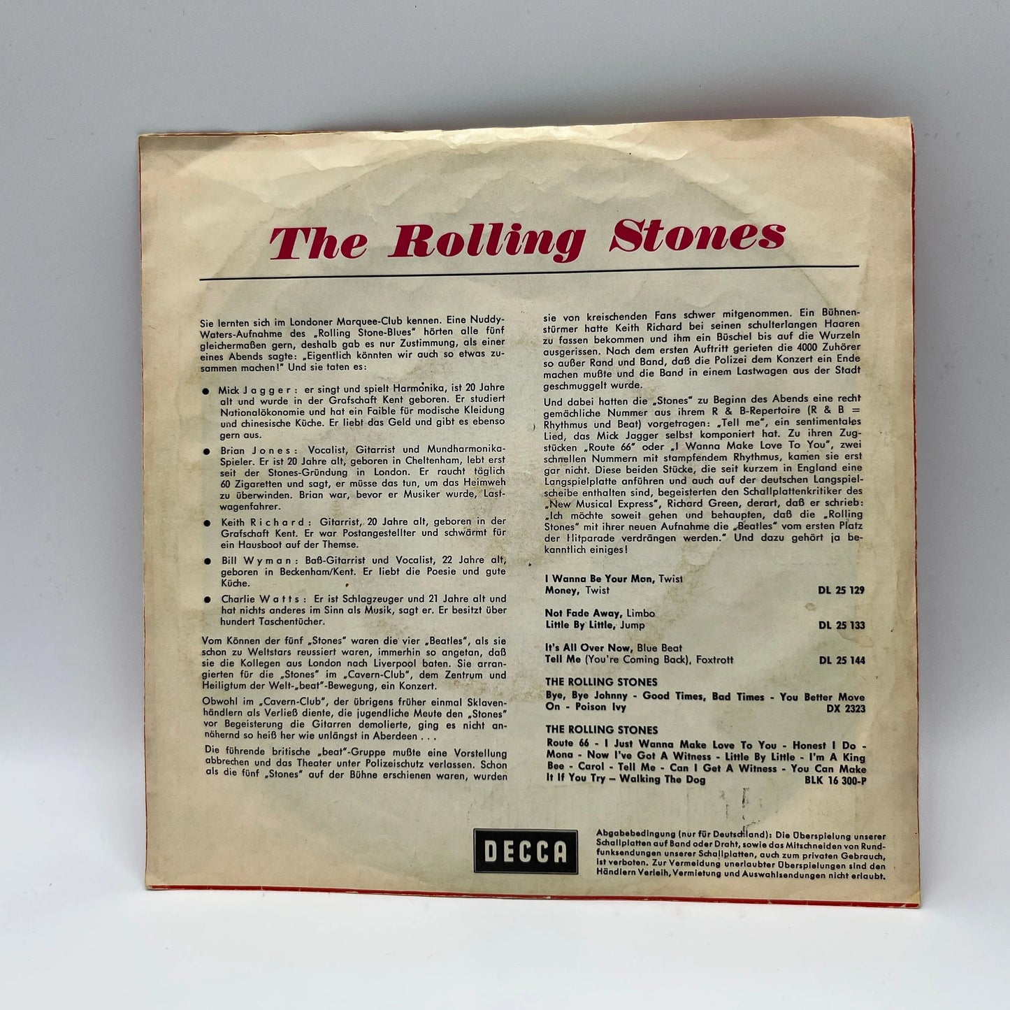 The Rolling Stones - Time Is On My Side/Congratulations Single