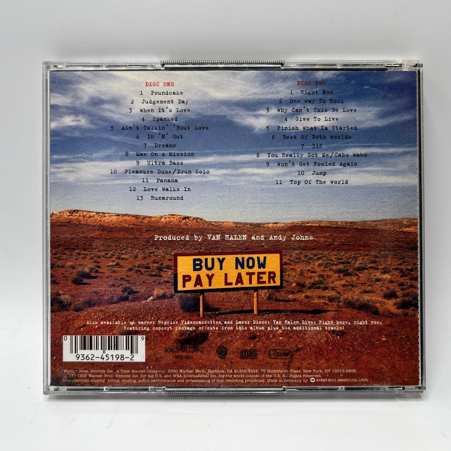 Van Halen – Live: Right Here, Right Now. 2CD