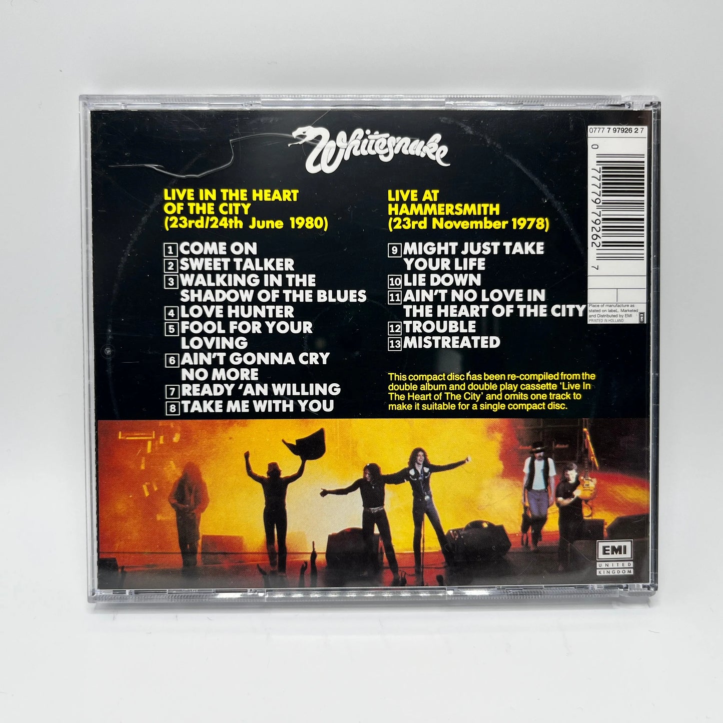 Whitesnake - Live... In The Heart Of The City CD