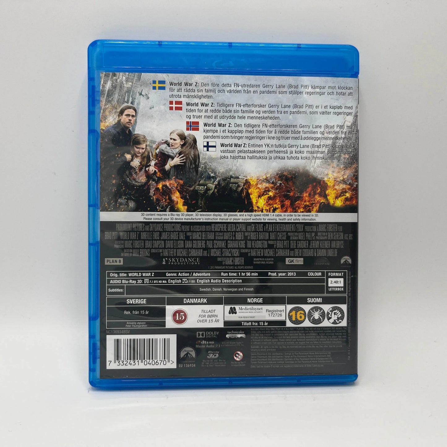 World War Z 3D (Blu-Ray)