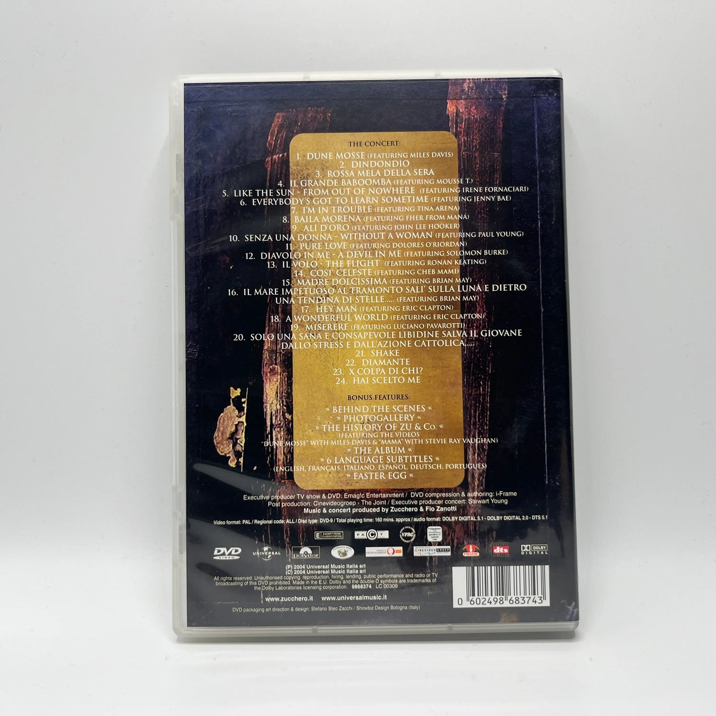 Zucchero Sugar Fornaciari – ZU & Co. Live At The Royal Albert Hall London 6th May 2004