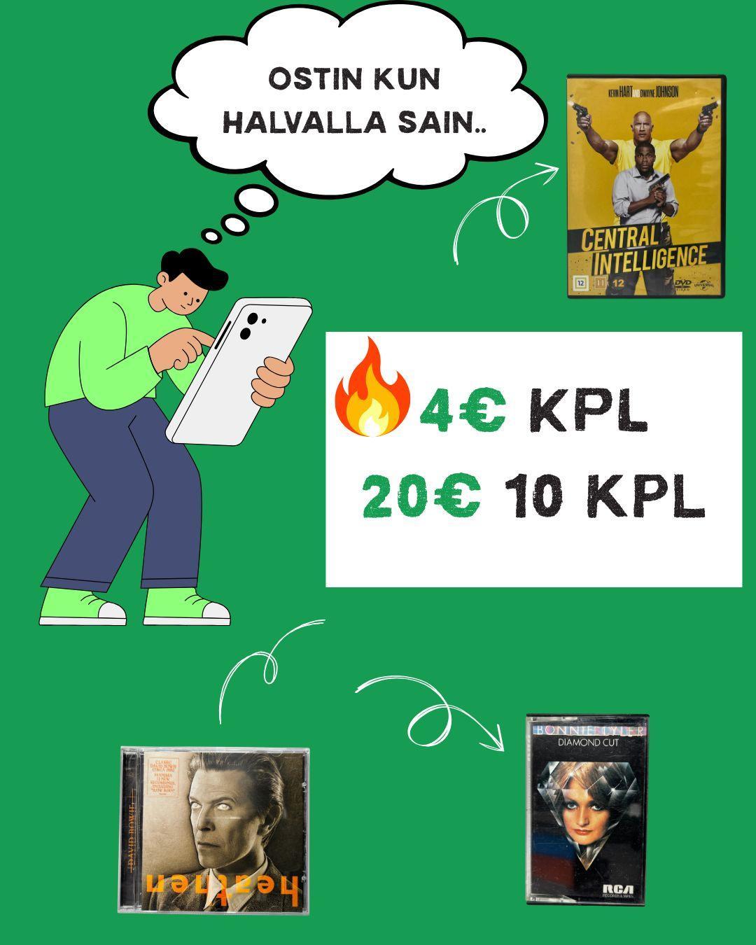 POISTOLAARI 10 KPL 20€