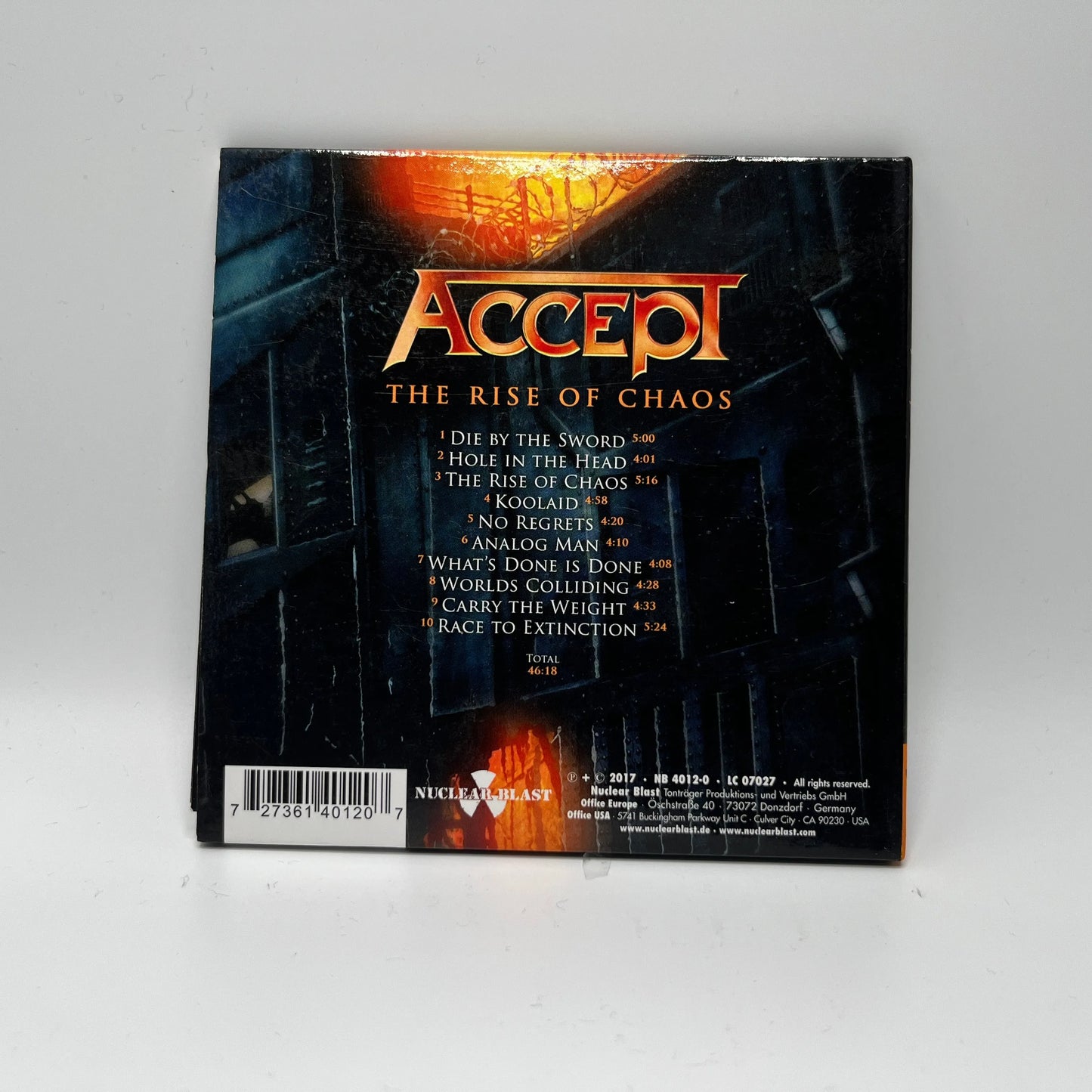 Accept - The Rise Of Chaos CD