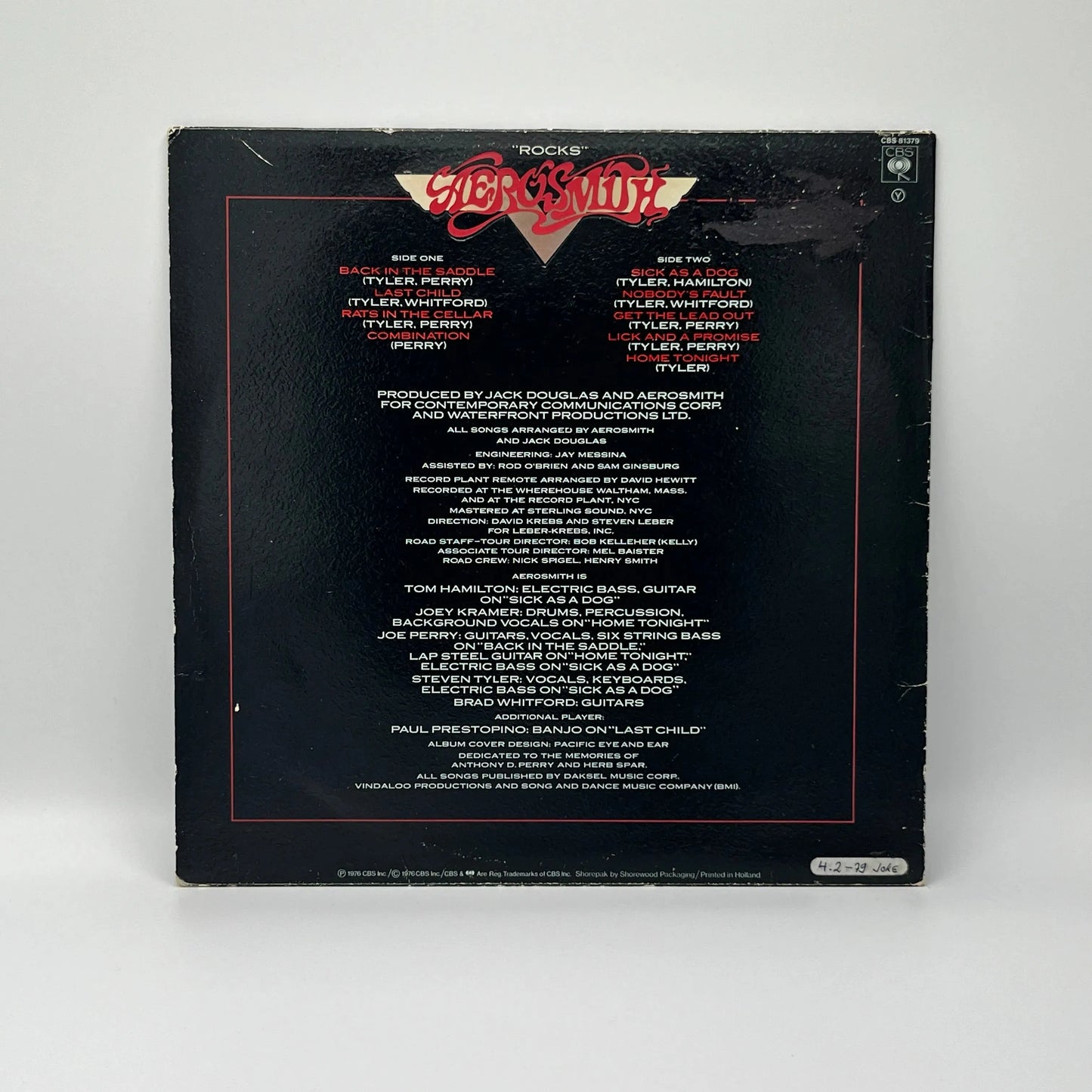 Aerosmith - Rocks LP