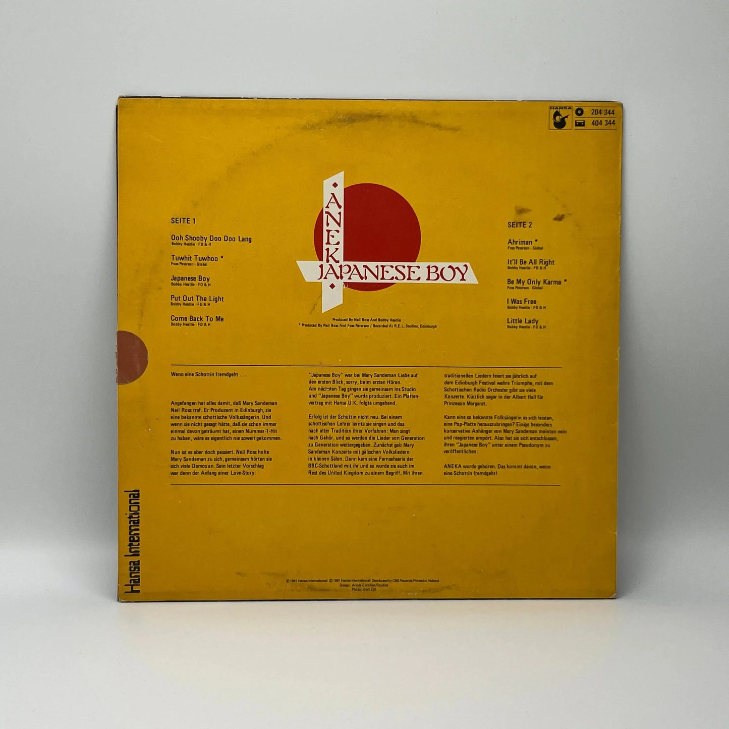 Aneka - Japanese Boy LP