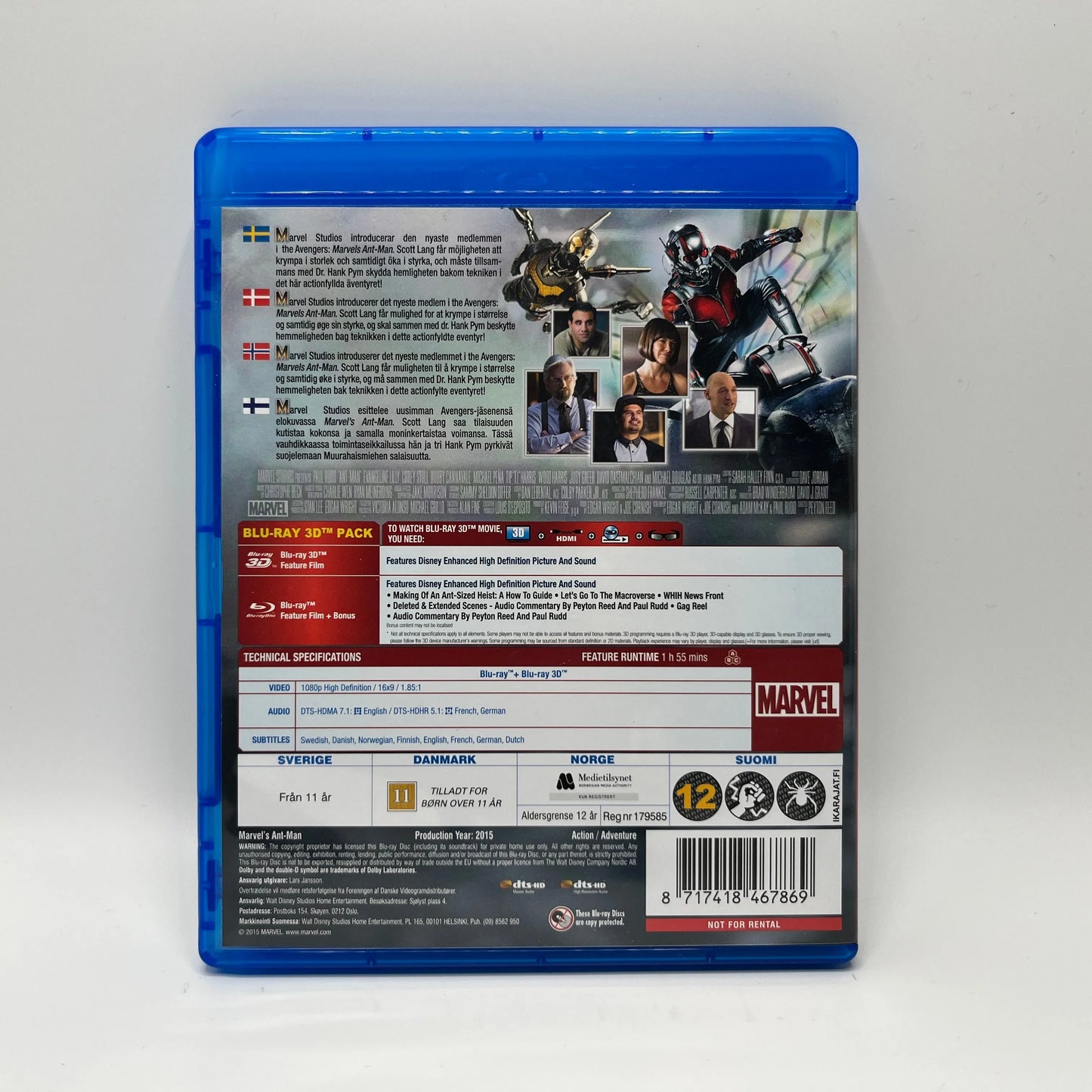 Ant-man 3D (Blu-Ray)
