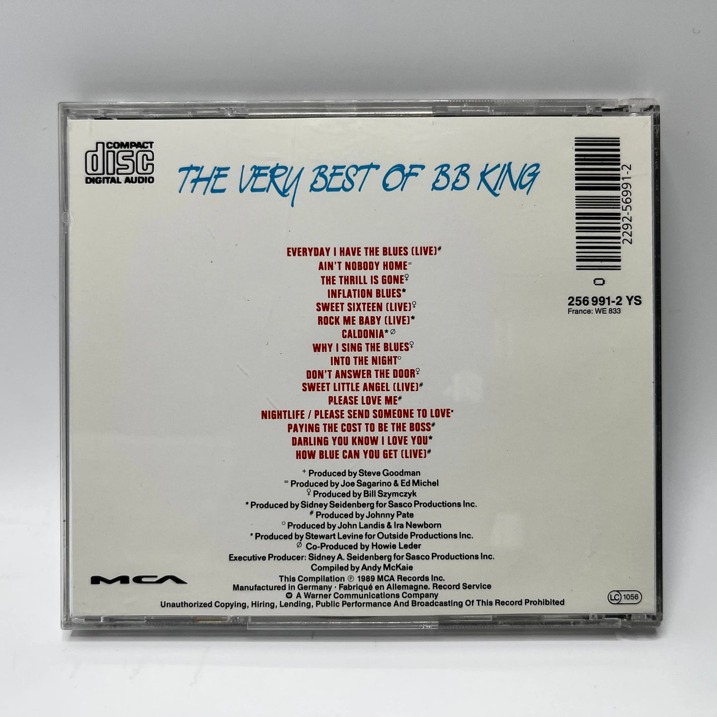 BB King – Ain't Nobody Home! The Very Best Of BB King CD