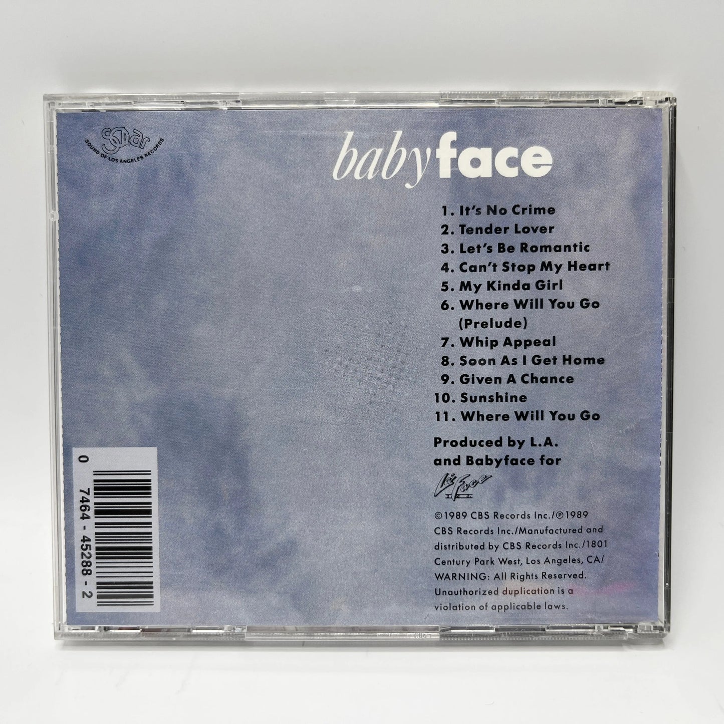 Babyface – Tender Lover CD