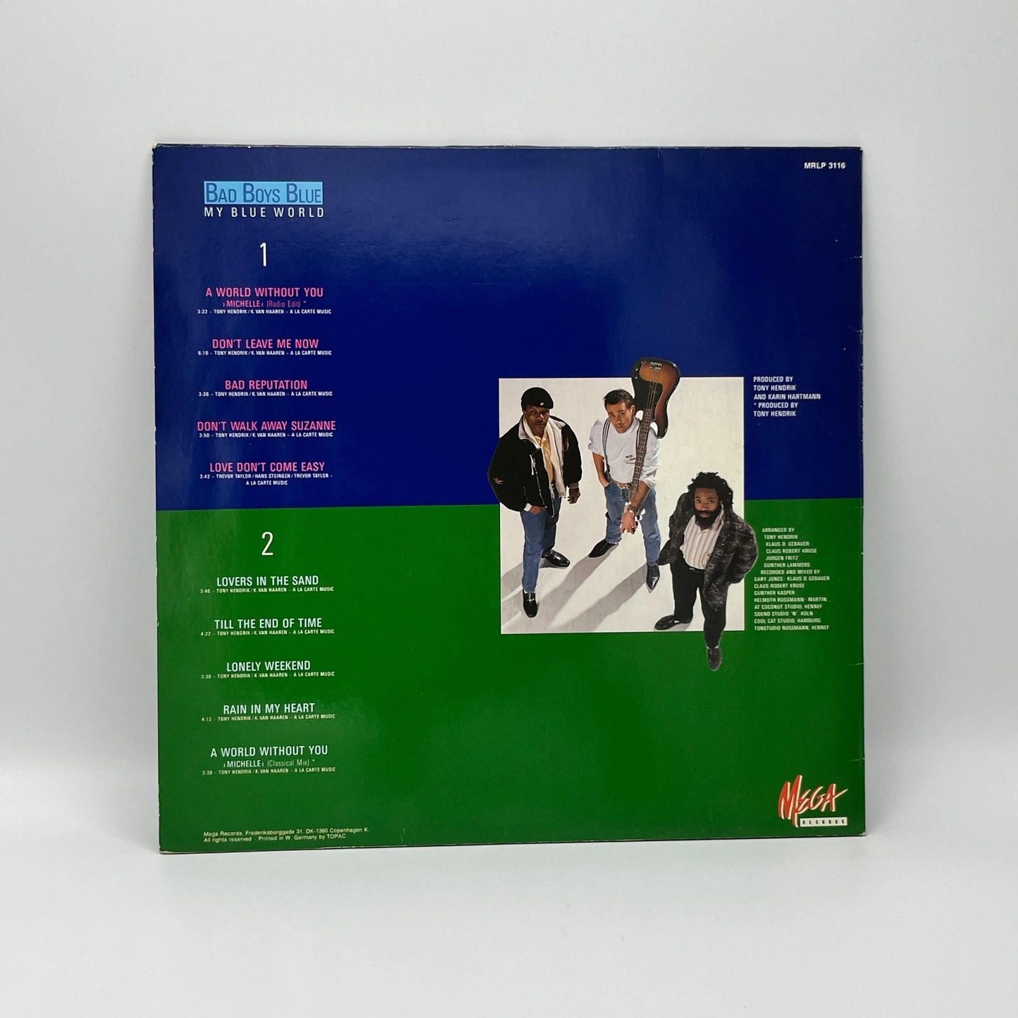Bad Boys Blue - My Blue World LP