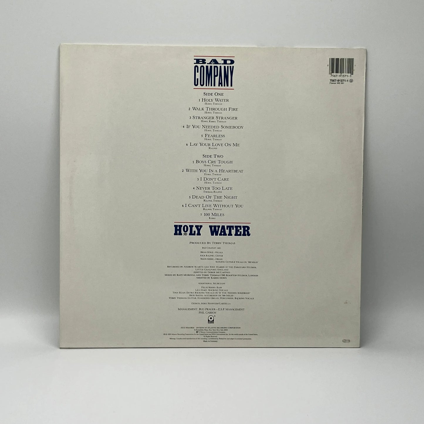 Bad Company - Holy Water LP