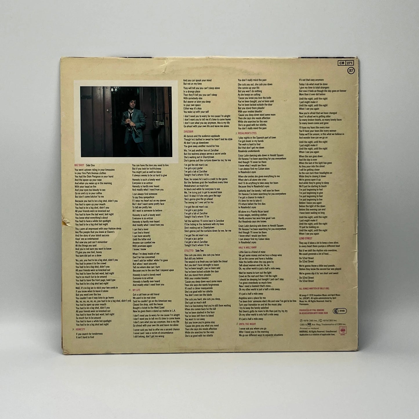 Billy Joel - 52nd Street LP