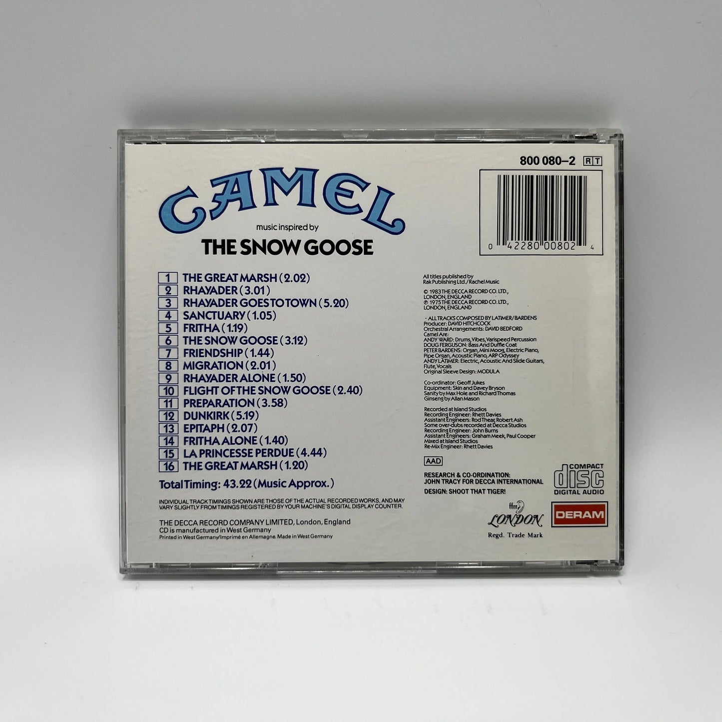 Camel - The Snow Goose CD