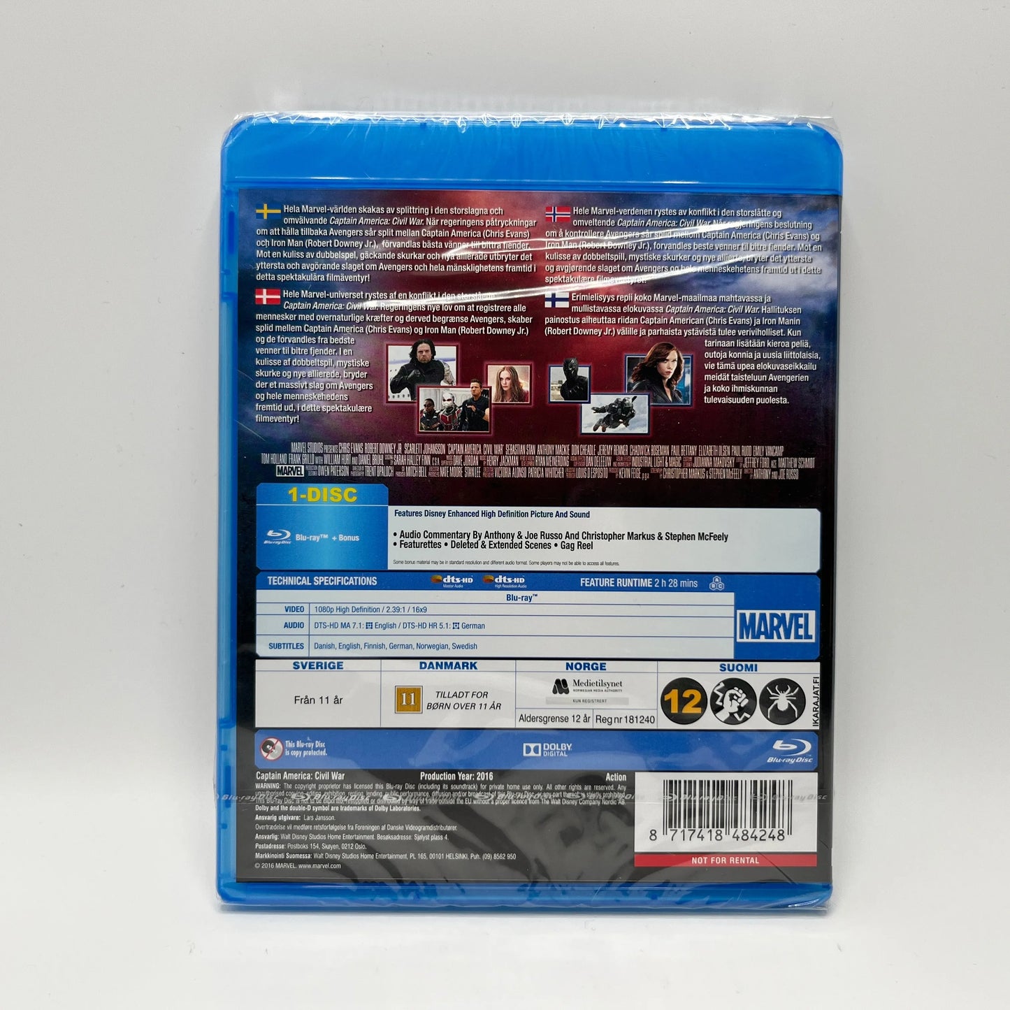 Captain America - Civil War (Blu-Ray)
