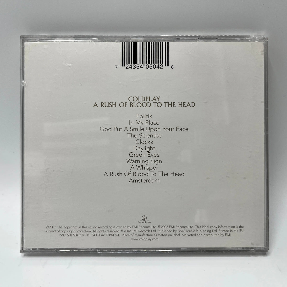Coldplay - A Rush Of Blood To The Head CD