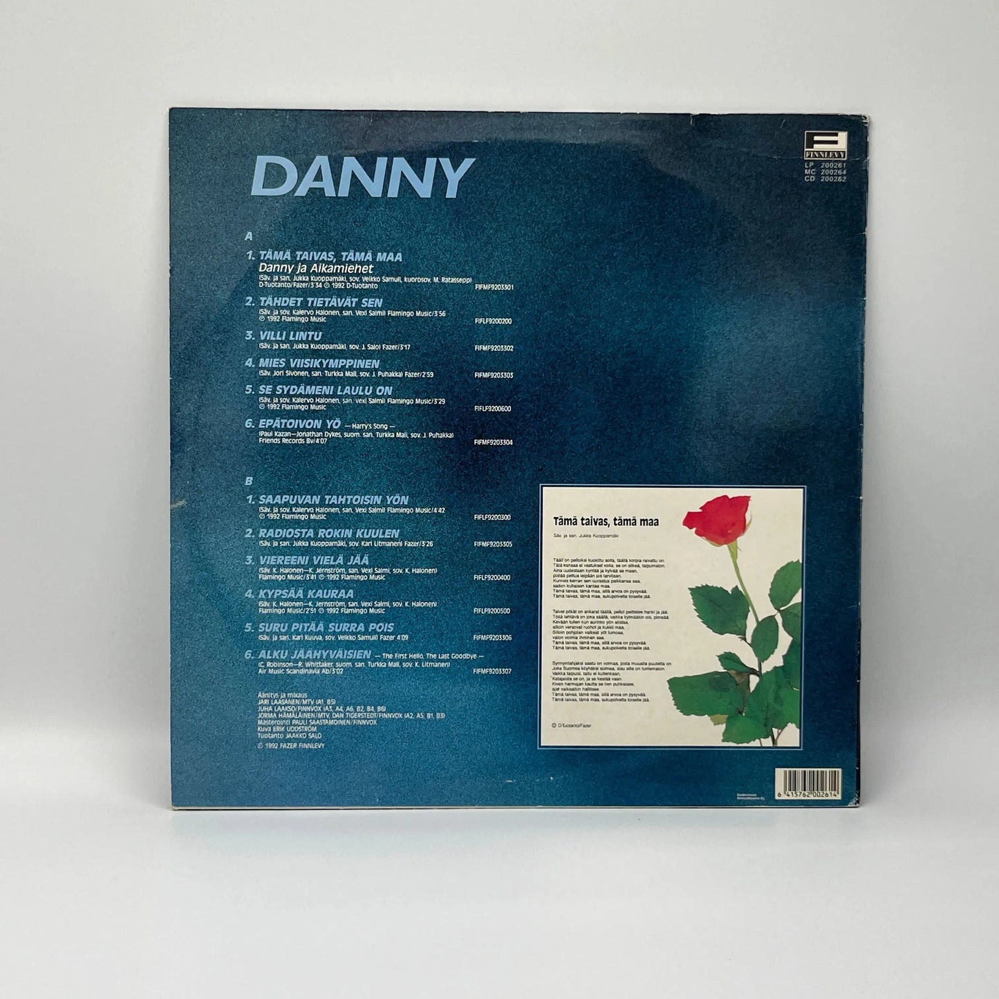 Danny - Tämä Taivas, Tämä Maa LP