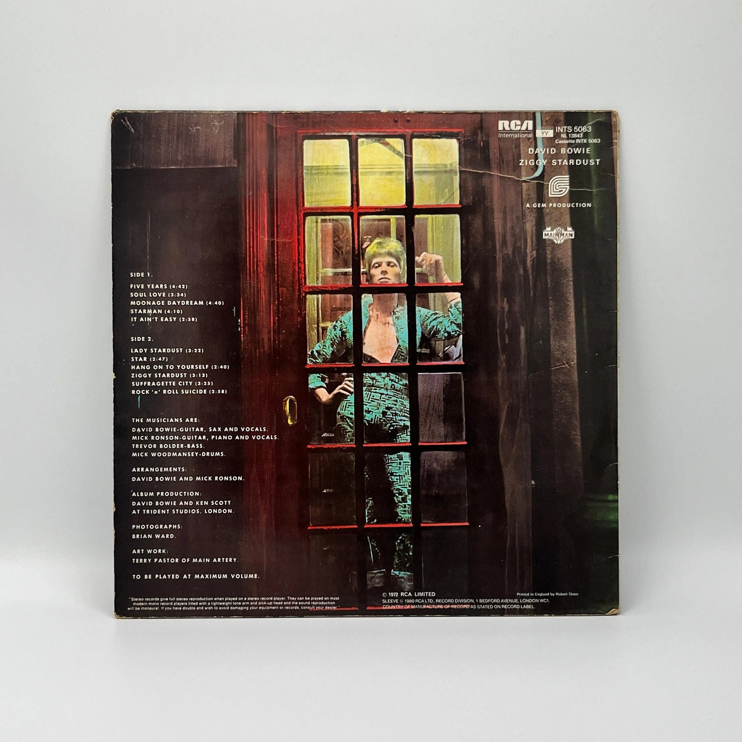 David Bowie - The Rise And Fall Of Ziggy Stardust And The Spiders From Mars LP