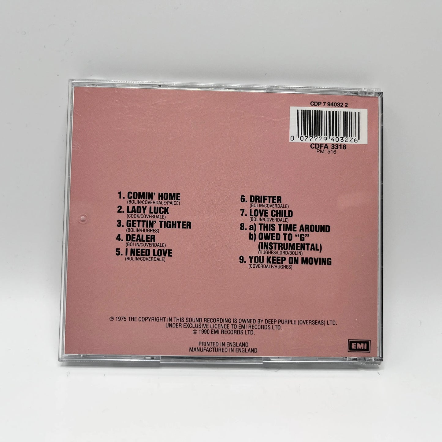 Deep Purple - Come Taste The Band CD