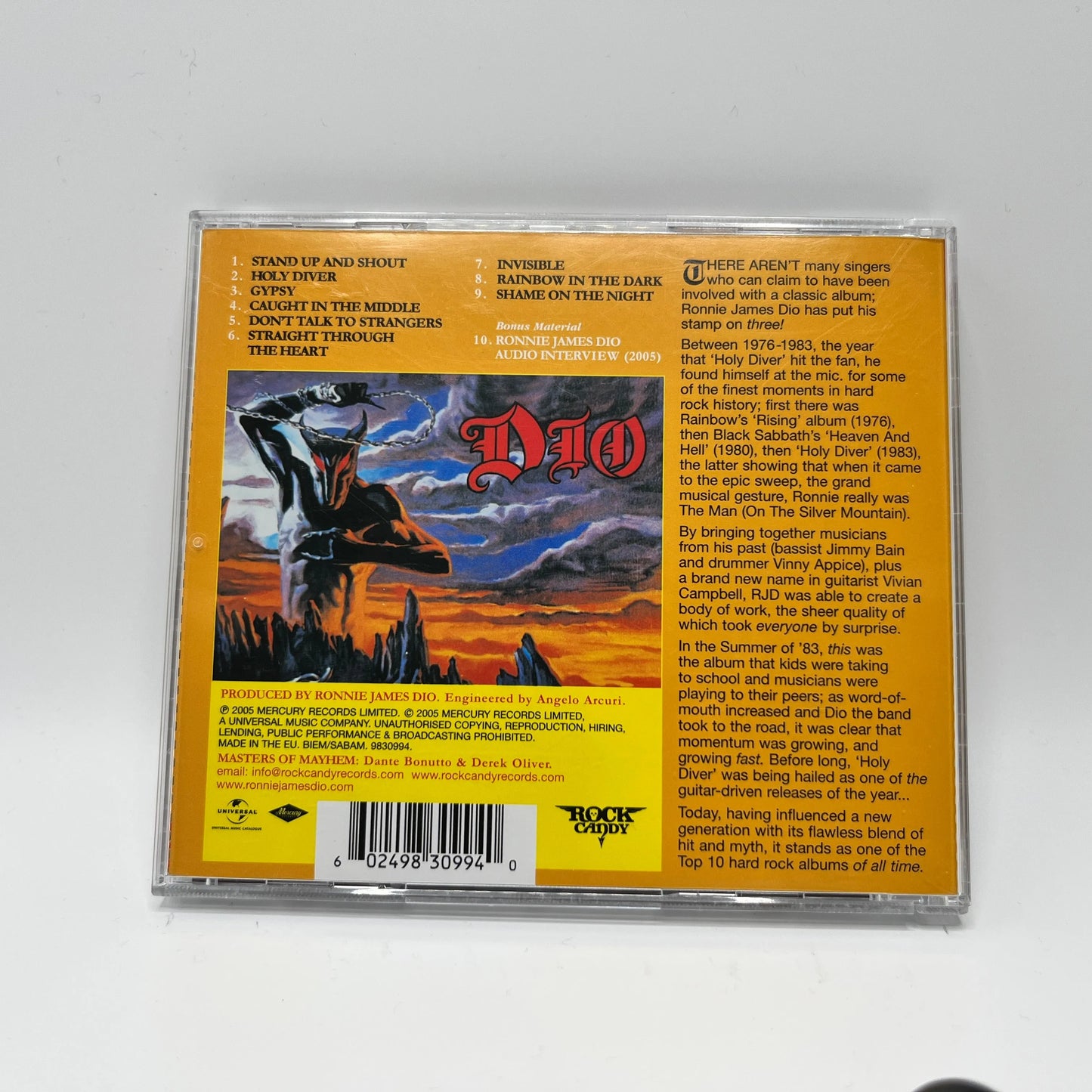 Dio - Holy Diver CD