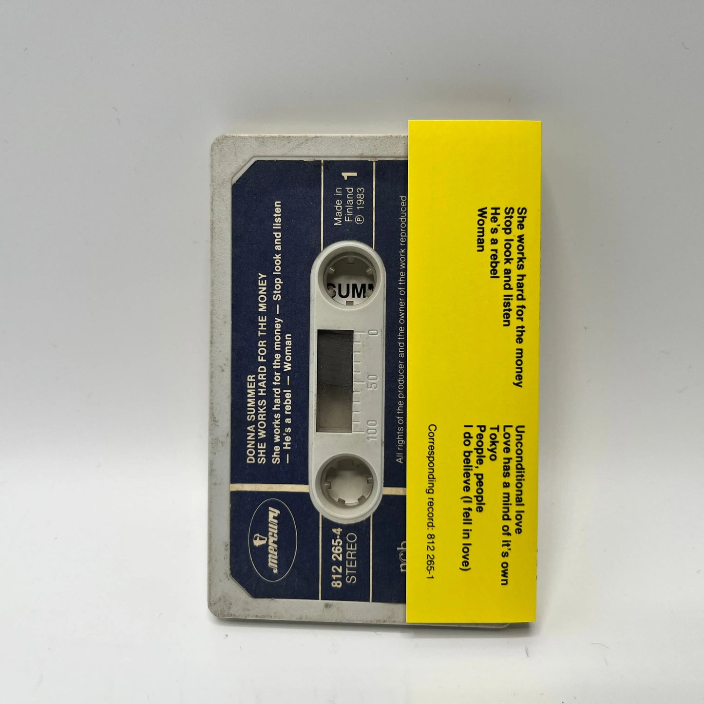 Donna Summer - She Works Hard For The Money C-Kasetti