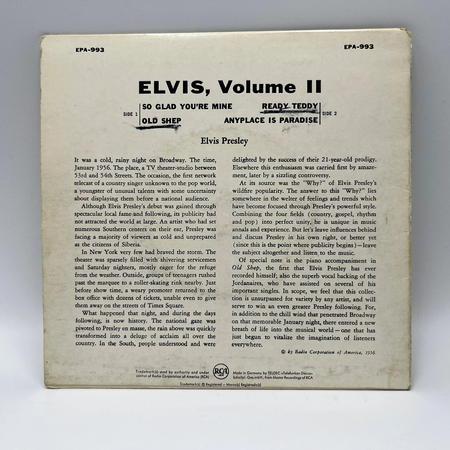 Elvis – Elvis, Volume II EP