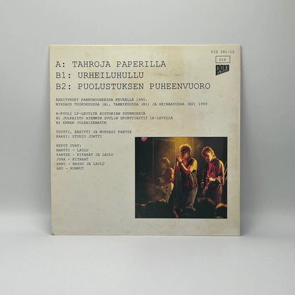 Eppu Normaali - Tahroja Paperilla/Puolustuksen Puheenvuoro Maxi-Single