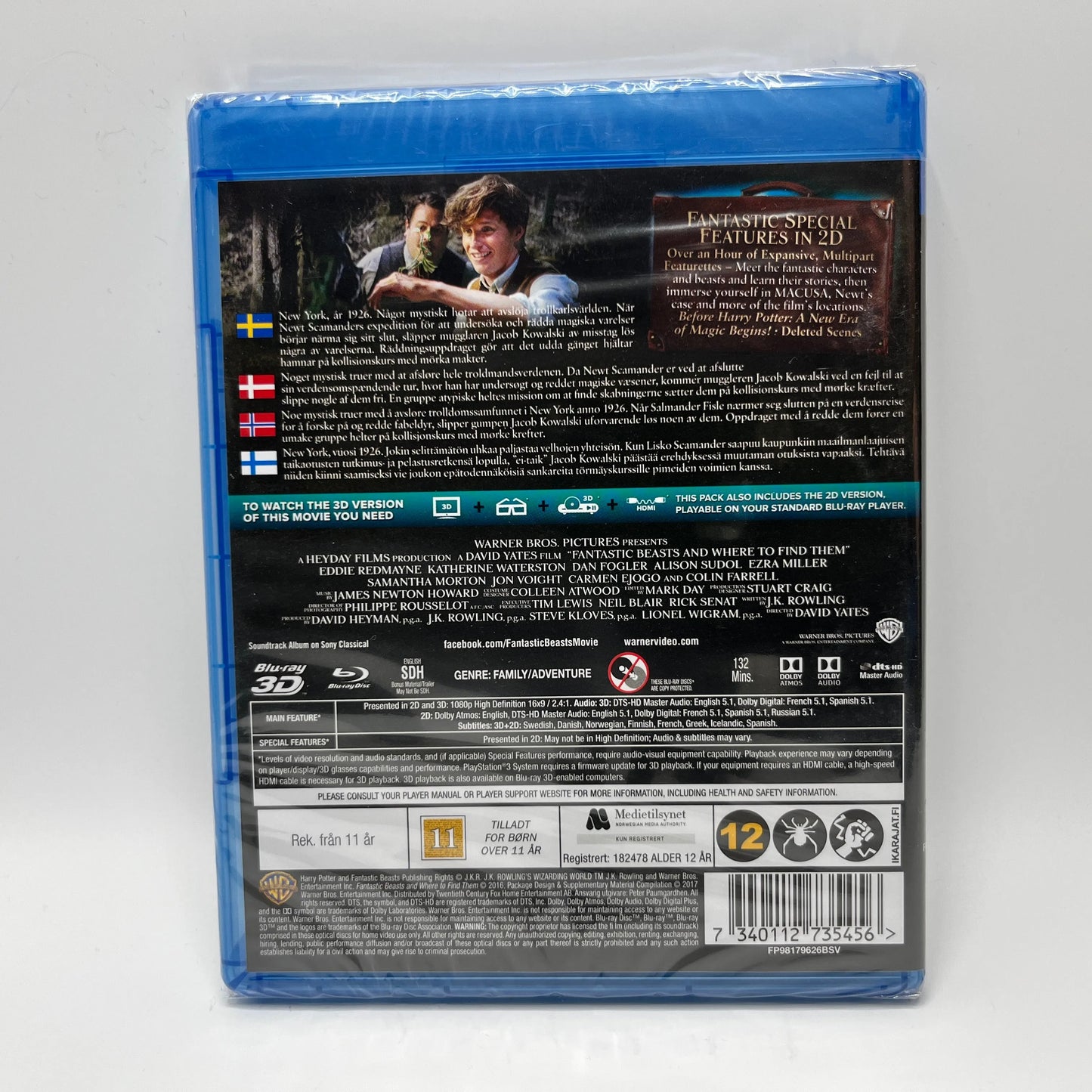 Fantastic Beasts And Where To Find Them 3D (Blu-Ray)