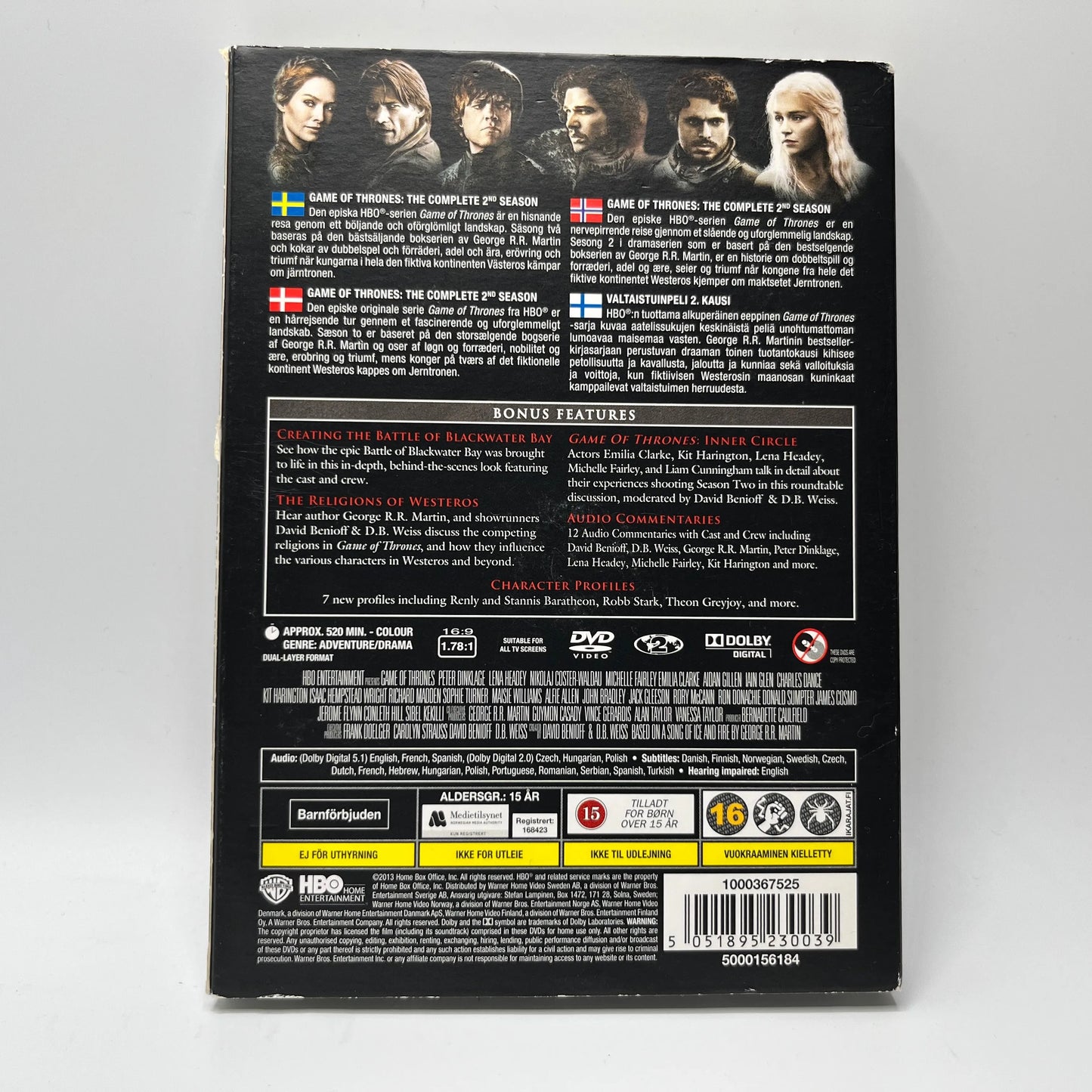 Game Of Thrones - Kausi 2 (DVD Box)