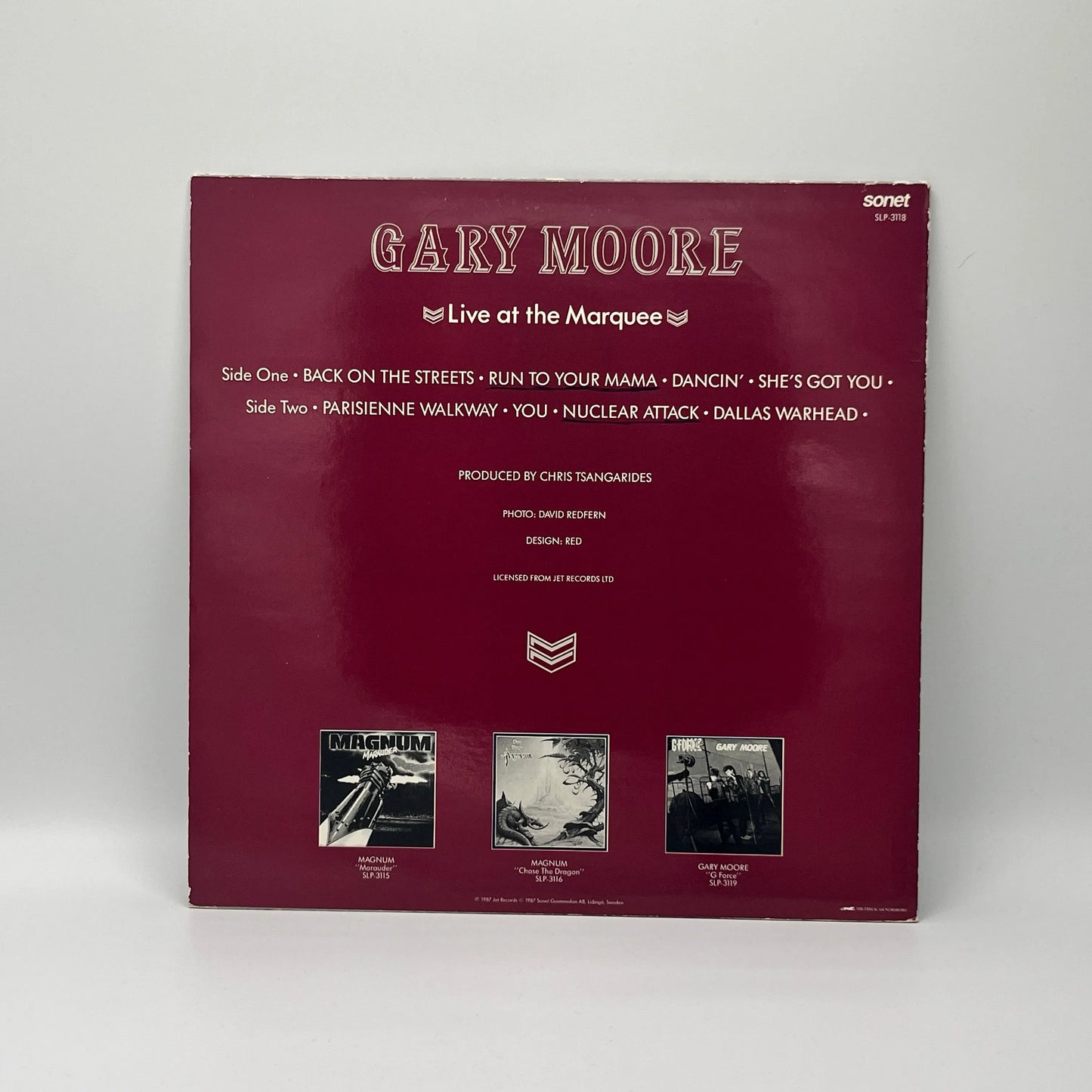 Gary Moore - Live At The Marquee LP