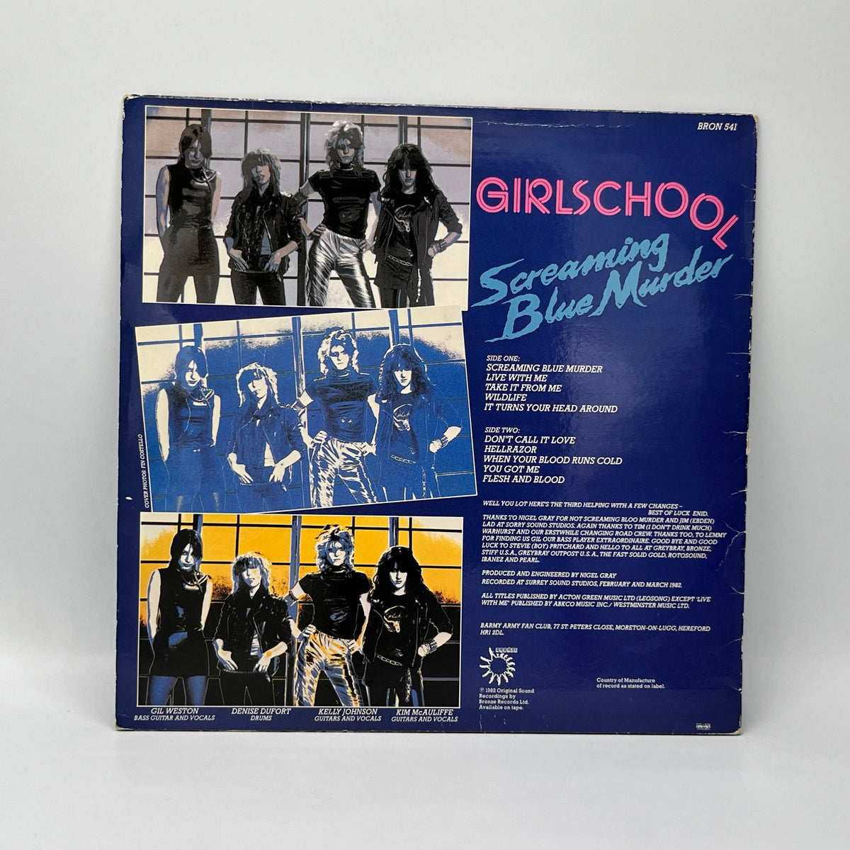 Girlschool – Screaming Blue Murder LP