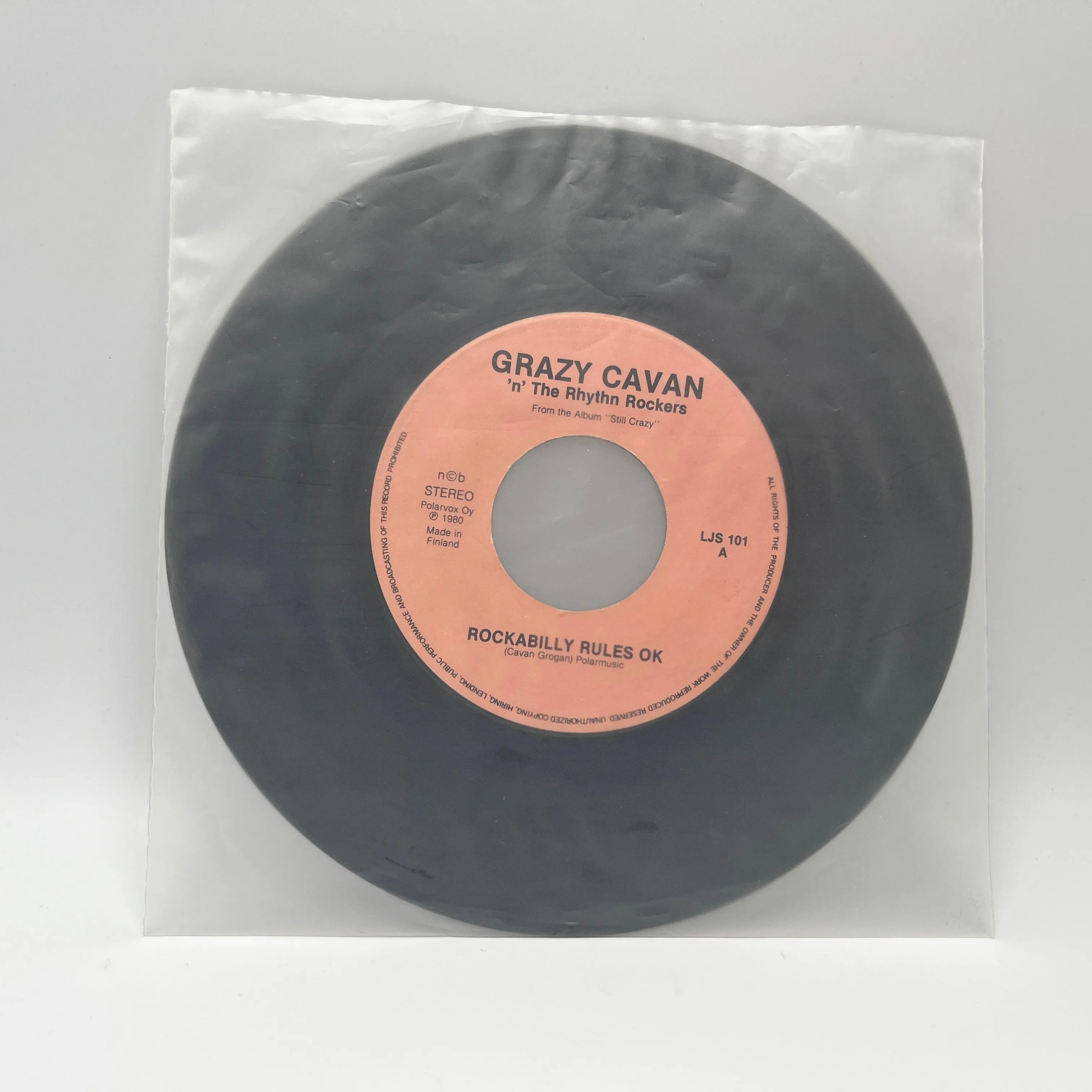Grazy Cavan 'n' The Rhythm Rockers – Rockabilly Rules Ok/Both Wheels Left The Ground Single