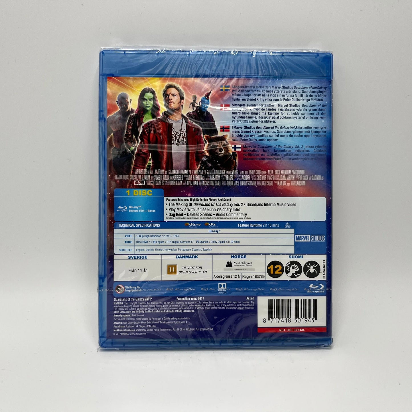 Guardians Of The Galaxy Vol. 2 (Blu-Ray)