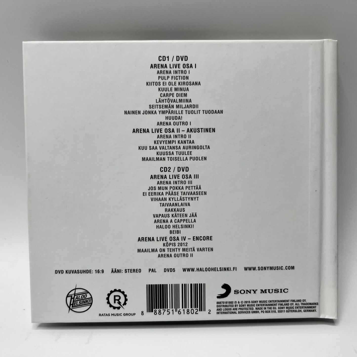 Haloo Helsinki! – Arena 2CD