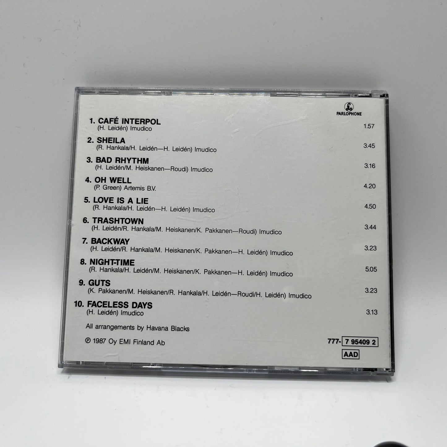 Havana Blacks - Faceless Days CD
