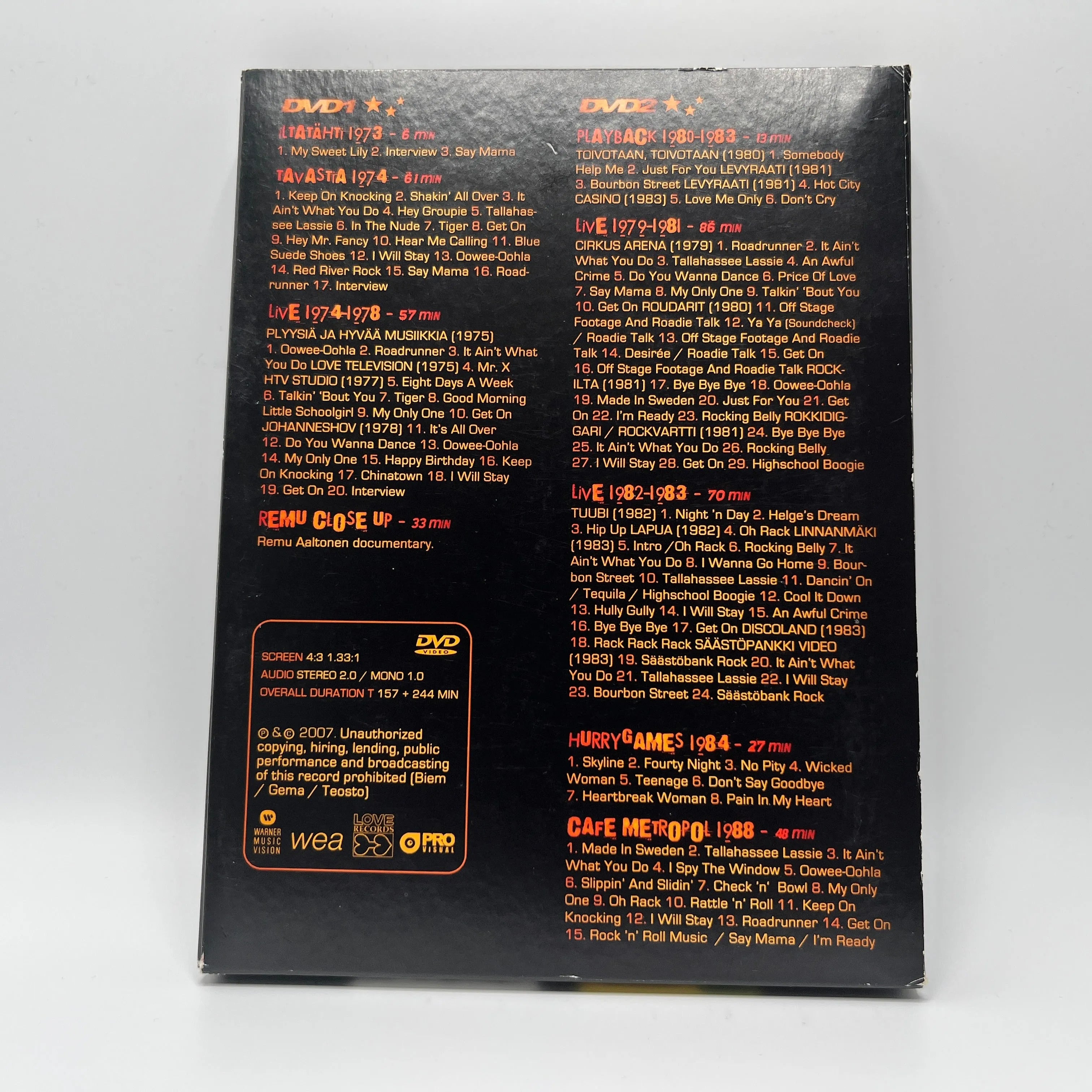 Hurriganes - Rock N' Roll All Night Long 1973-1988 (DVD)