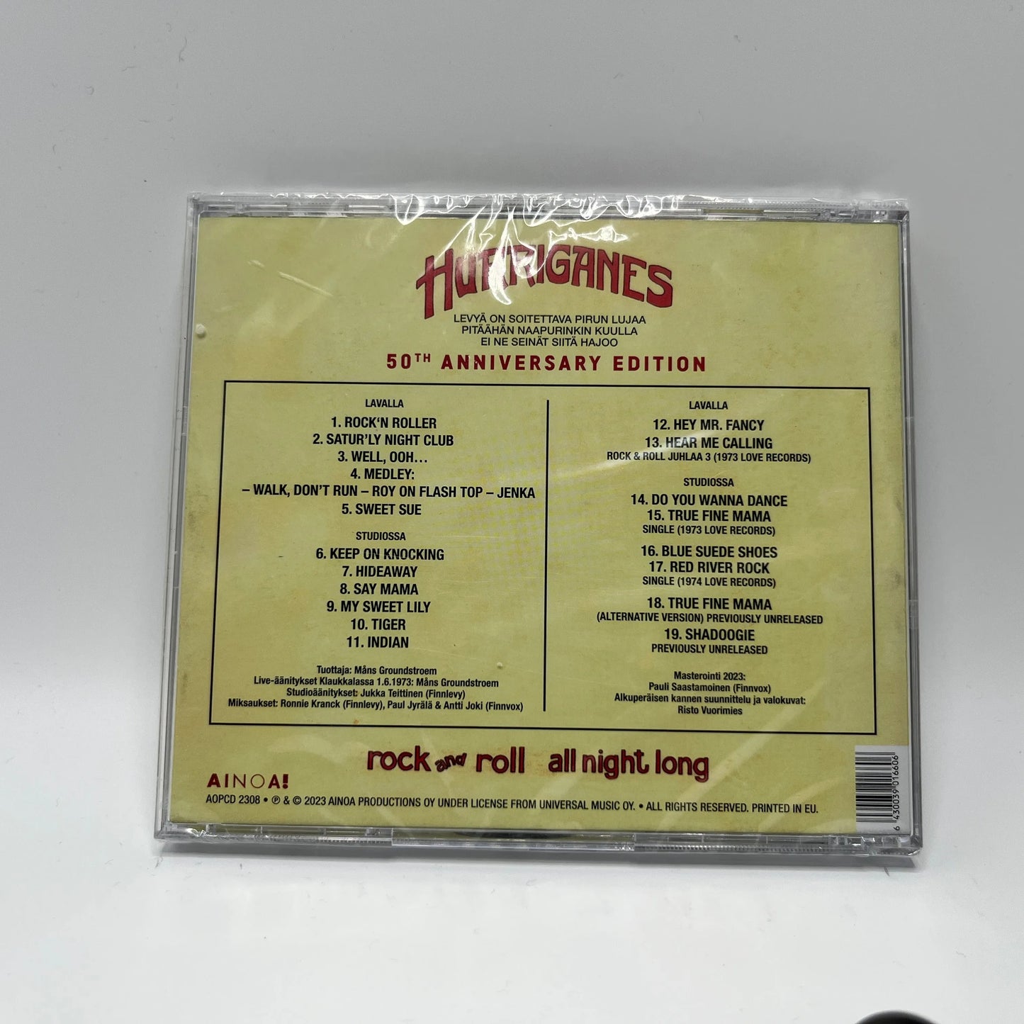 Hurriganes - Rock and Roll All Night Long (50th Anniversary) CD