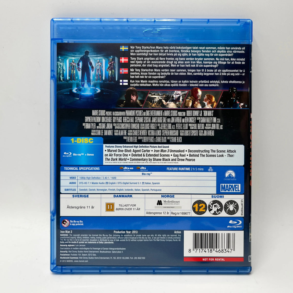 Iron Man 3 (Blu-Ray)