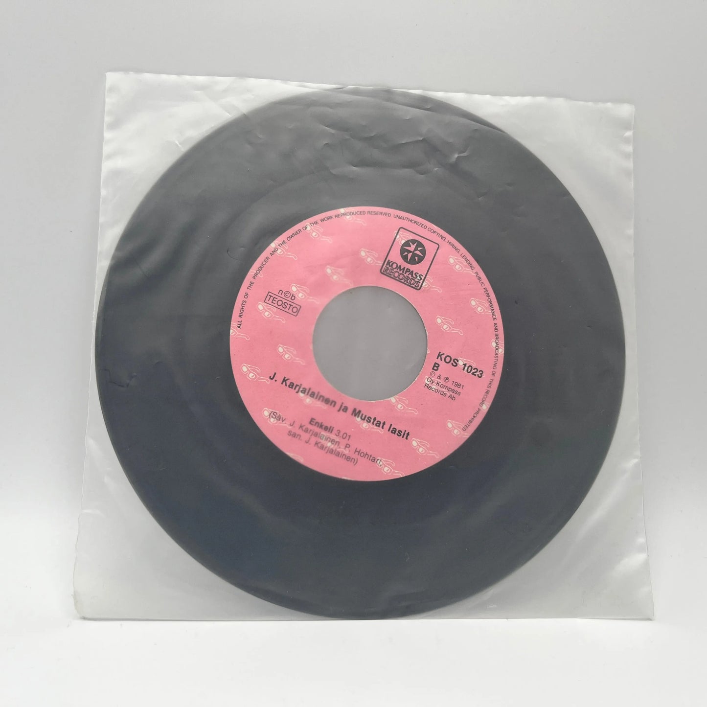 J. Karjalainen Ja Mustat Lasit - Mustat Lasit/Enkeli Single