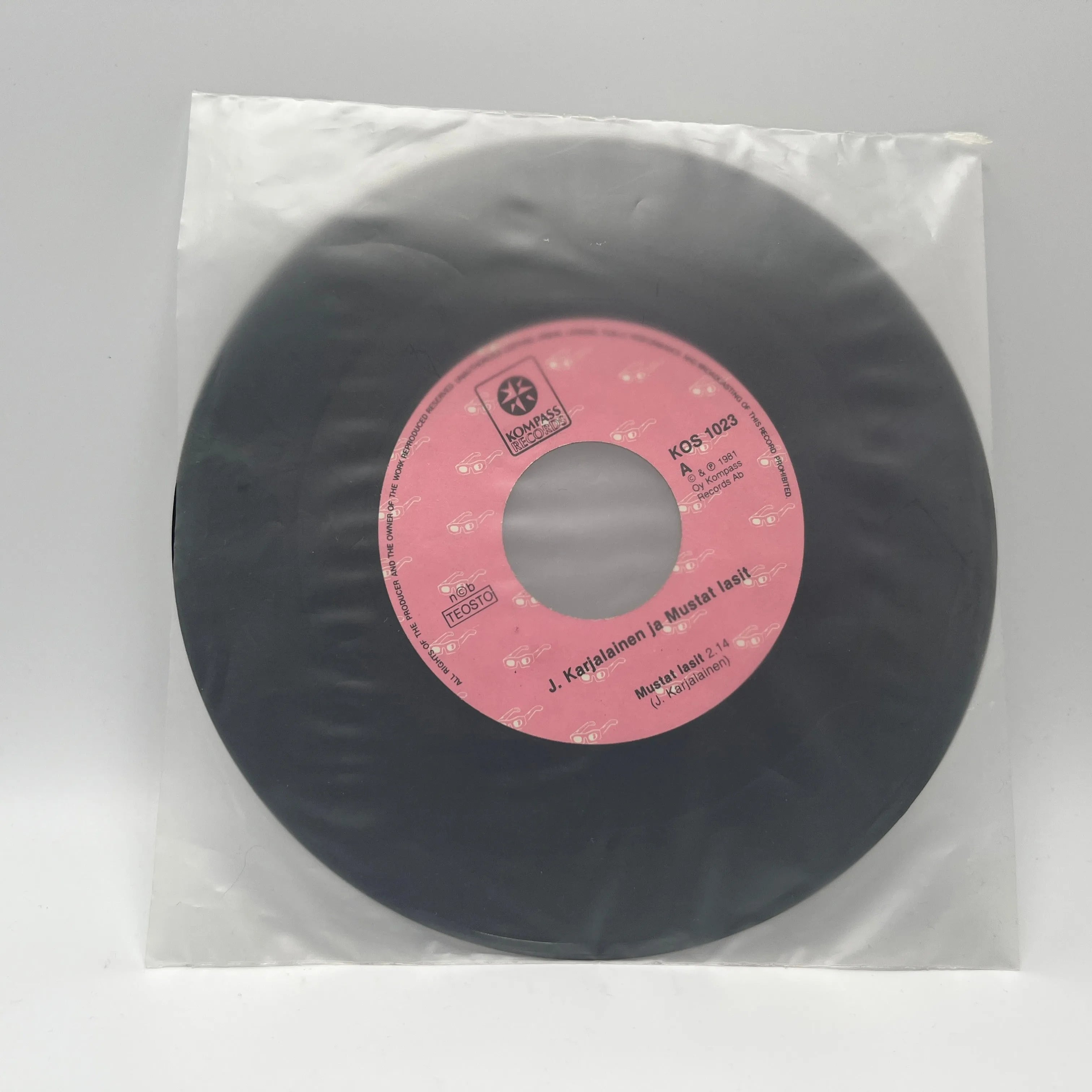 J. Karjalainen Ja Mustat Lasit - Mustat Lasit/Enkeli Single