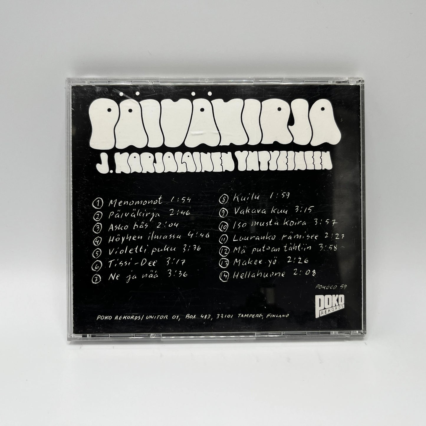 J. Karjalainen Yhtyeineen - Päiväkirja CD