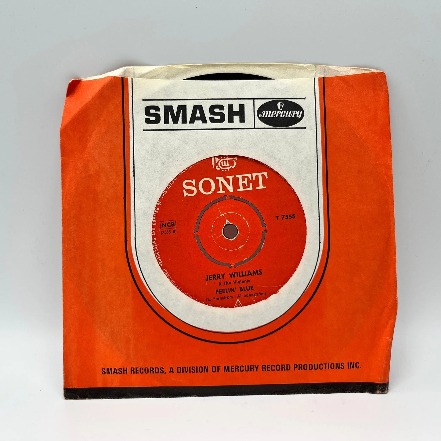 Jerry Williams & The Violents - Number One/Feelin' Blue Single