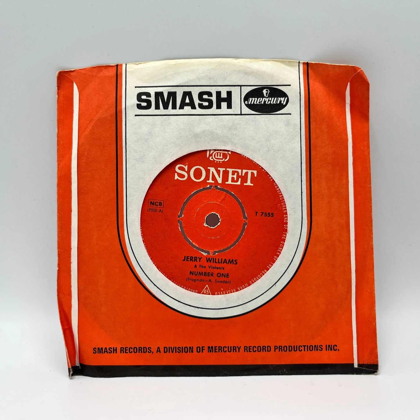 Jerry Williams & The Violents - Number One/Feelin' Blue Single