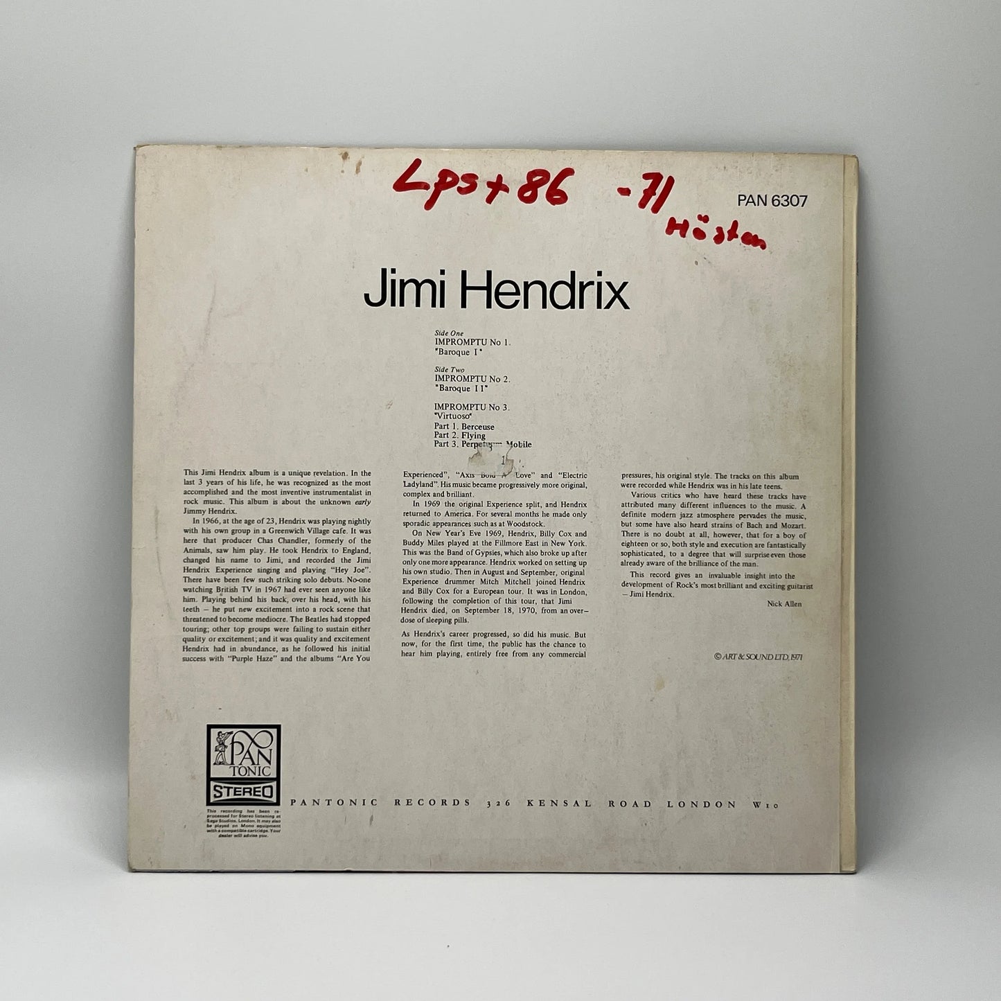 Jimi Hendrix – Impromptu LP