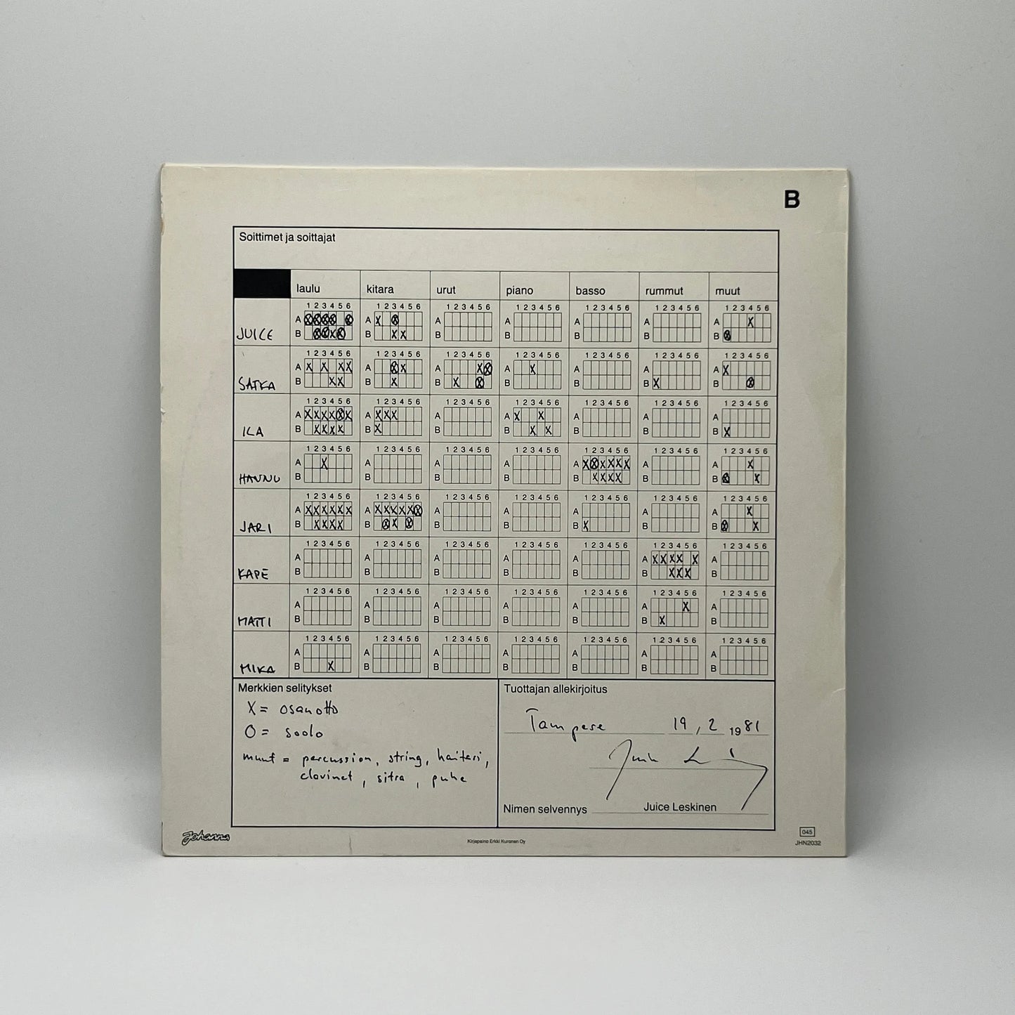 Juice Leskinen - Ajan Henki LP