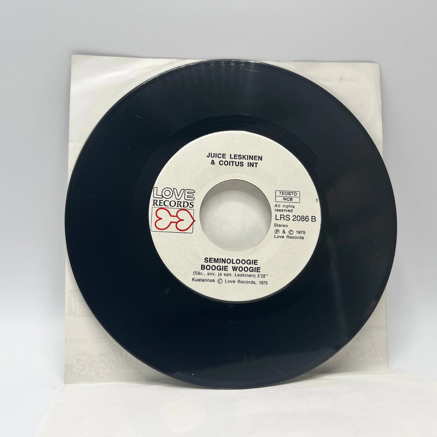 Juice Leskinen & Coitus Int. - Löyly Löi / Seminoloogie Boogie Woogie Single