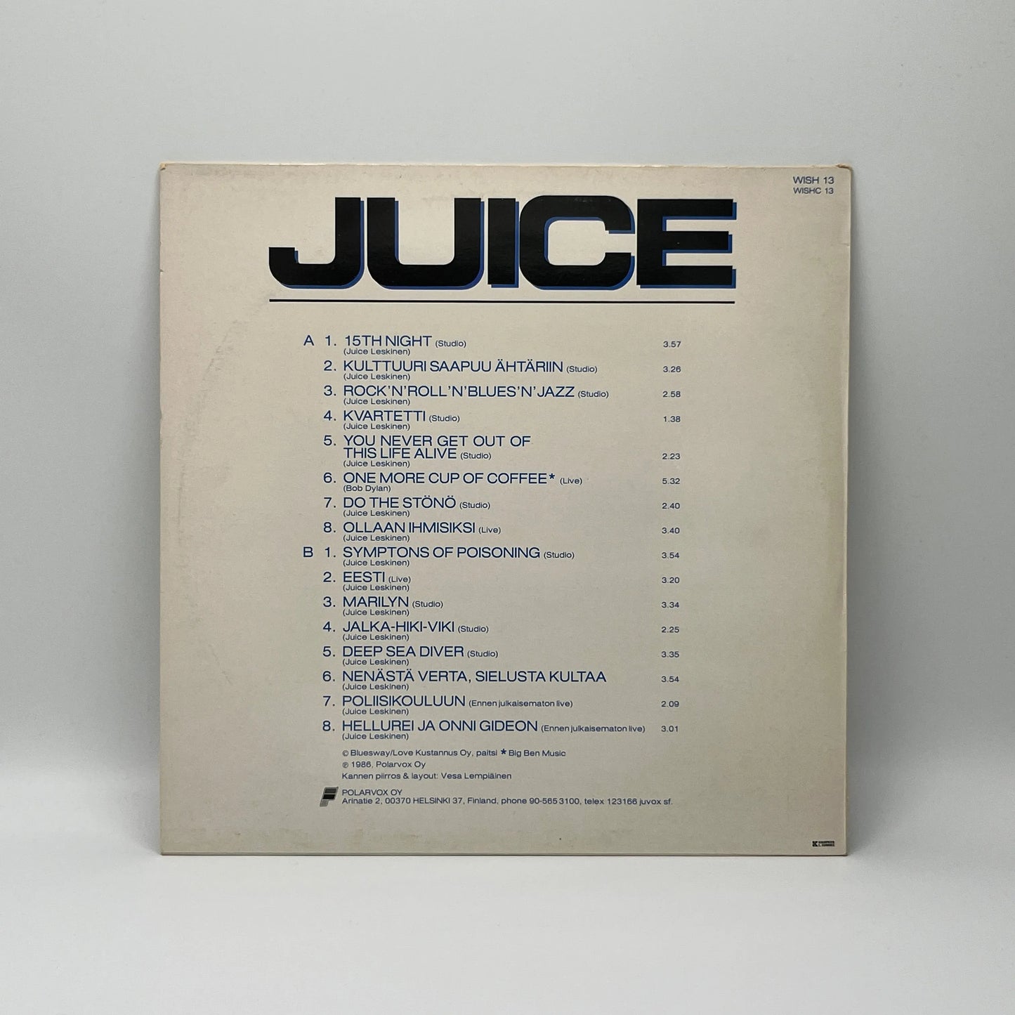 Juice Leskinen - Masters LP