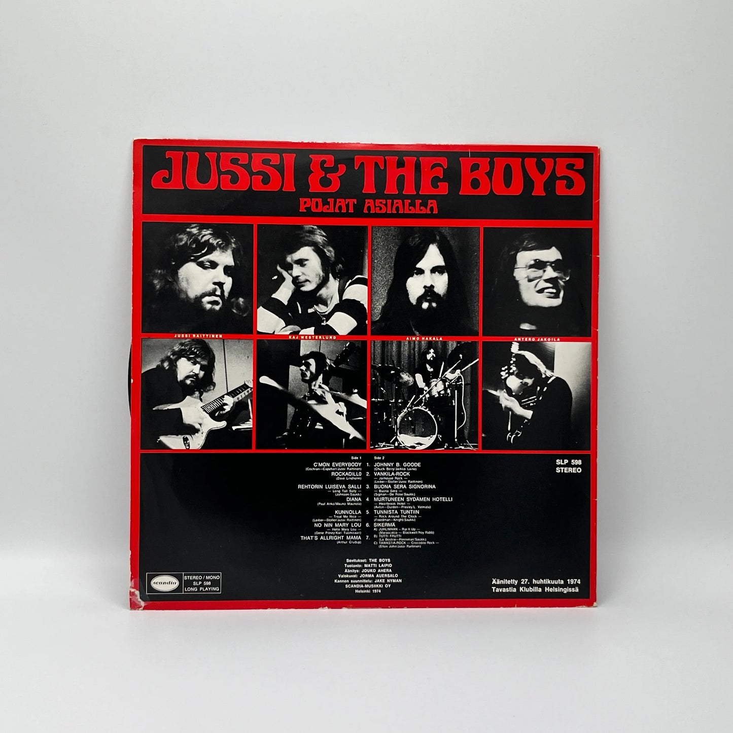 Jussi & The Boys - Pojat Asialla LP