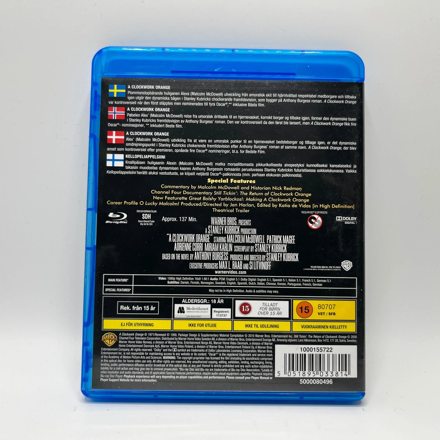 Kellopeliappelsiini (Blu-Ray)