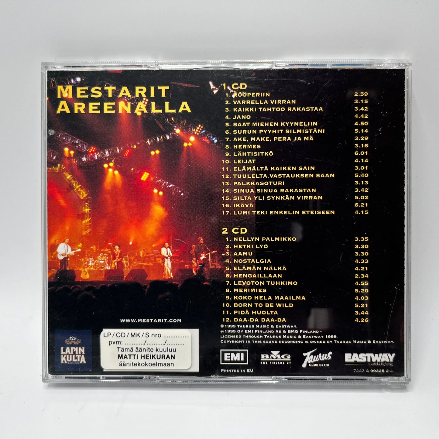 Kirka, Hector, Pave Maijanen, Pepe Willberg – Mestarit Areenalla 2CD