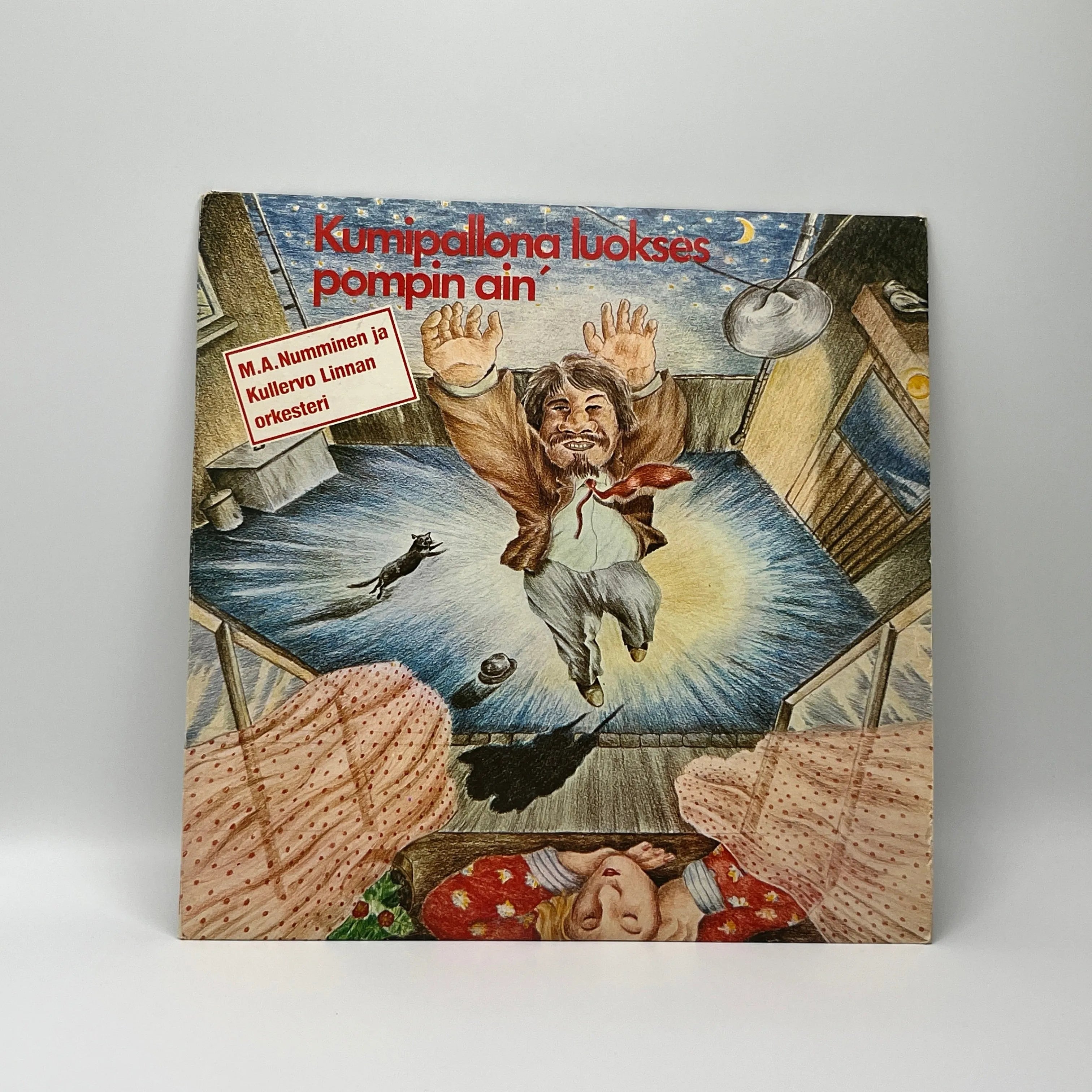 M.A. Numminen & Kullervo Linnan Orkesteri – Kumipallona Luokses Pompin Ain' LP